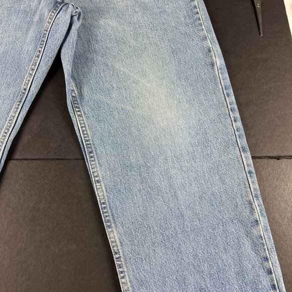 Y2K Levi's Jeans Men's Measured 34x30* 550 Relaxed Blue Dingy Denim Tag 36x32 - Picture 6 of 16